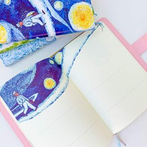 Van Gogh Notebook with Undated Calendar for 12 months, Kawaii Planner, Cute Notebook, Colorful Journals for Women, Premium Quality Paper, A5