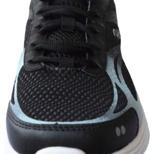 Ryka Women's Devotion Plus 2 Black/Mint Walking Shoe 7.5 M