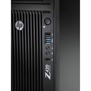 HP Z420 Workstation E5-1620 V2 Quad Core 3.7Ghz 8GB 500GB Dual DVI Win 10 (Renewed)