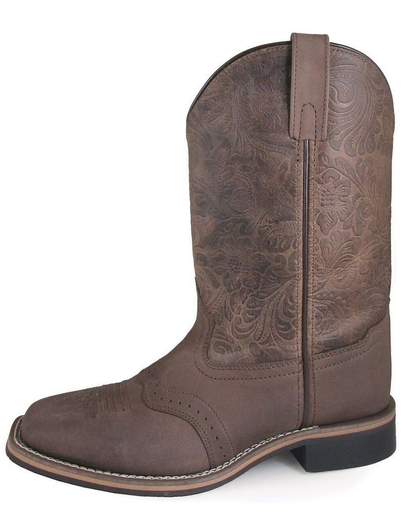 Smoky Mountain Boots | Brandy Series | Women’s Western Boot | 10-Inch Height | Square Toe | Genuine Leather | Rubber Sole & Block Heel | Tricot Lining & Leather Upper | Steel Shank