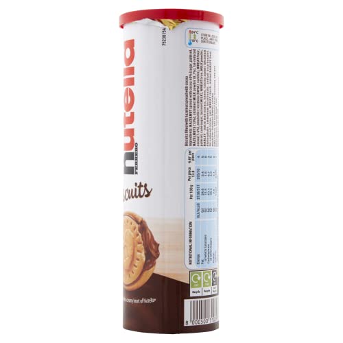 Nutella biscuits - in a crush free tube packaging - 166gr