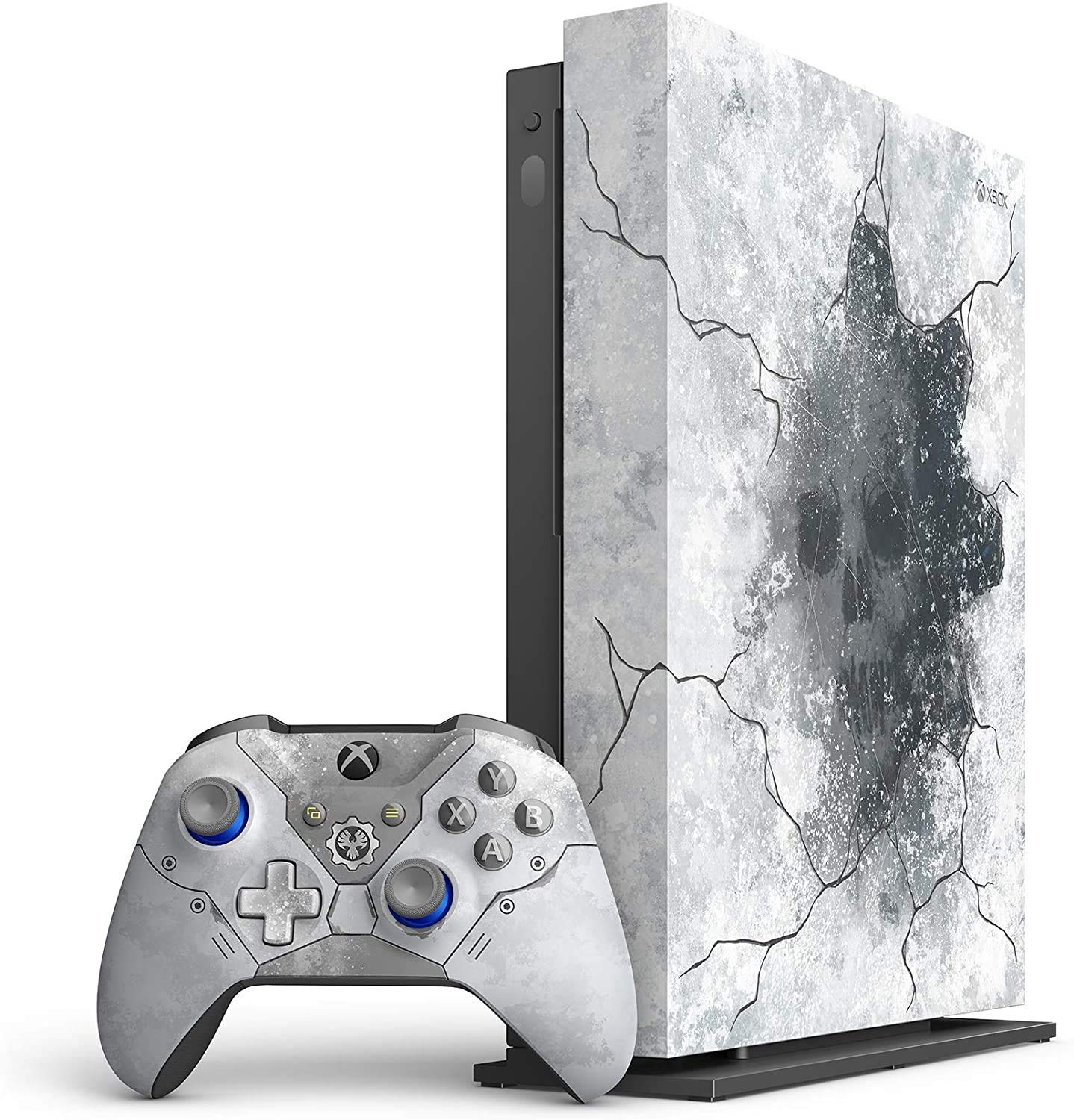 Microsoft Xbox One X 1TB Console - Gears 5 Arctic Blue Limited Edition (Games Not Included) (Renewed)