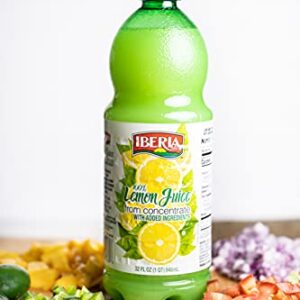 Iberia 100% Lemon Juice, 32 Ounce (Pack of 3)