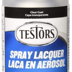 Testors Spray Enamel, Clear Dullcote Coat and Clear Glosscote Coat, Two 3oz Cans of Each with Make Your Day Paint Brushes