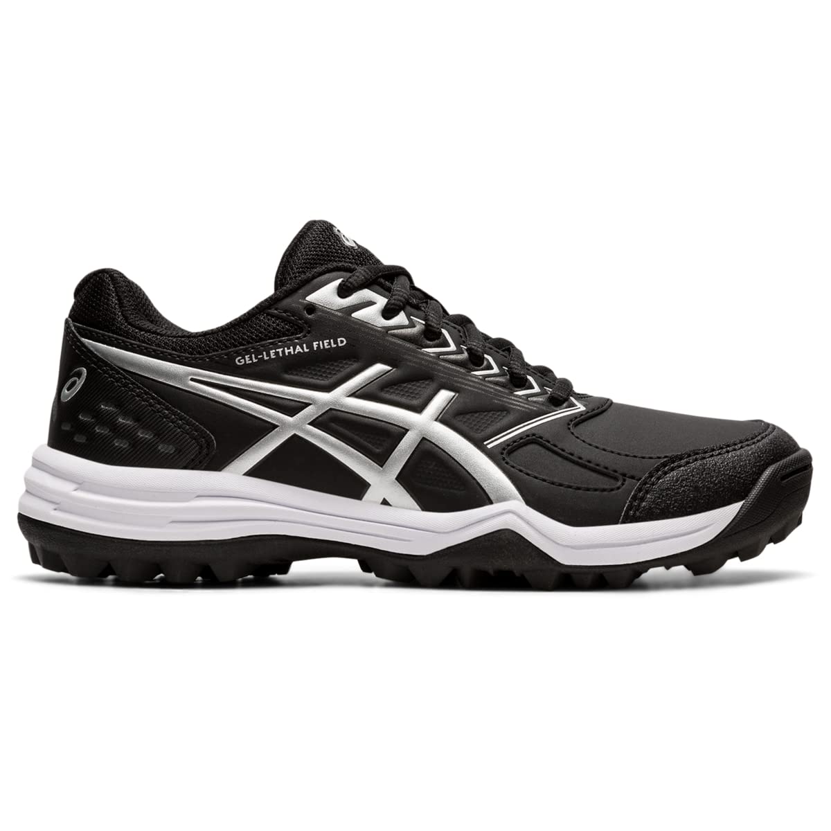 ASICS Women's Gel-Lethal Field Shoes, 8, Black/Pure Silver