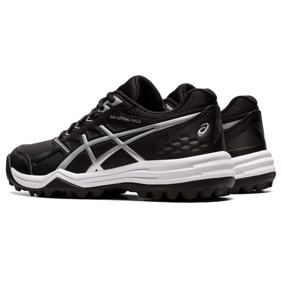 ASICS Women's Gel-Lethal Field Shoes, 8, Black/Pure Silver