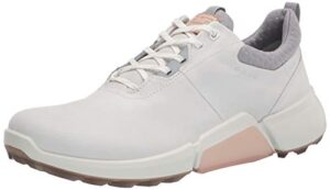 ecco women's biom hybrid 4 gore-tex waterproof golf shoe, white/silver grey, 6-6.5