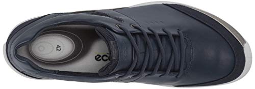 ECCO Women's Biom Hybrid Hydromax Water-Resistant Golf Shoe, Marine/Buffed Silver/Night Sky, 9-9.5