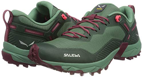 Salewa Women's WS Ultra Train 3 Trail Running Shoes, Duck Green Rhododendon, 7.5