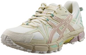 asics women's gel-kahana 8 running shoe, cream/ginger peach, 9 b