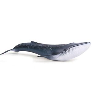eoivsh sea animal figure blue whale toy, plastic large ocean animal figurine realistic educational marine model figurine for birthday gifts, party favors, kids toys