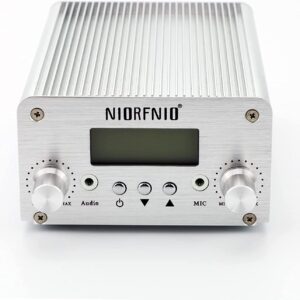 NIORFNIO 15W Fm Transmitter - Bluetooth Wireless Stereo Broadcasting Range 87-108mhz Transmitter, Used in Churches, Cars, Shopping Malls, Lecture Halls, Private Radio Stations
