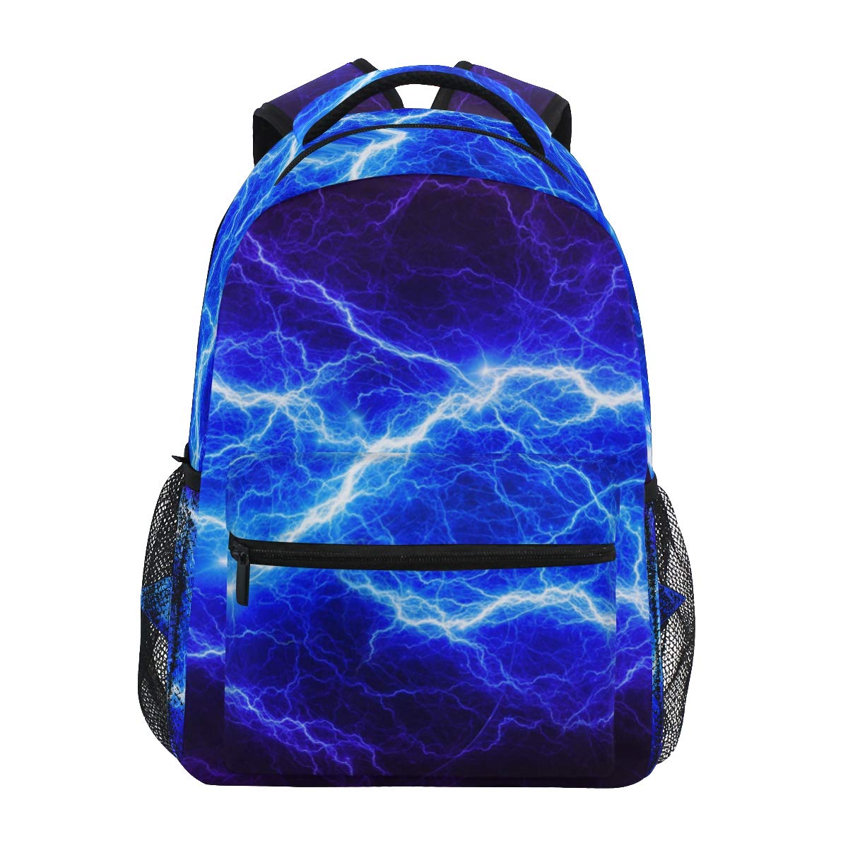 MNSRUU Lightning Backpack for Boy Teenage Girls Rucksack Starry Lightning Pattern Backpack Kid 14 inch Laptop Backpack Lightning Bookbag