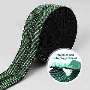 PBRO Sofa Elastic Webbing Stretch Latex Band Furniture Repair DIY Upholstery Modification Elasbelt Chair Couch Material Replacement Stretchy Spring Alternative Three Inch 3" Wide x Forty Ft 20" Roll