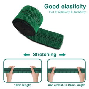 PBRO Sofa Elastic Webbing Stretch Latex Band Furniture Repair DIY Upholstery Modification Elasbelt Chair Couch Material Replacement Stretchy Spring Alternative Three Inch 3" Wide x Forty Ft 20" Roll