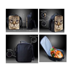 Beauty Collector Elementary School Backpack Set Fox Bookbag with Lunch Bags and Pencil Case for Kids Girls Boys Teens