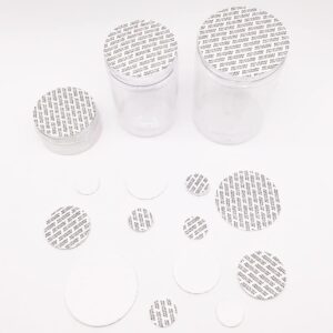 NANSHINE 500pcs 20mm/ 0.79" Pressure Activated Seals Cap Liners Foam Sealing inserts for Glass & Plastic Jar Bottles Containers No Induction Sealer Needed