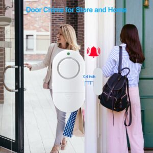 Door Window Alarm, Toeeson 120 DB Window Chime Alarms for Home, White Door Alarms for Kids Safety