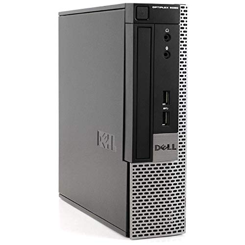 Dell OptiPlex 9020 Ultra Small Space Saving PC Desktop Computer, Intel Quad Core i5, 8GB RAM, 512GB SSD, Windows 10 Pro, New 16GB Flash Drive, Wireless Keyboard & Mouse, DVD, WiFi (Renewed)