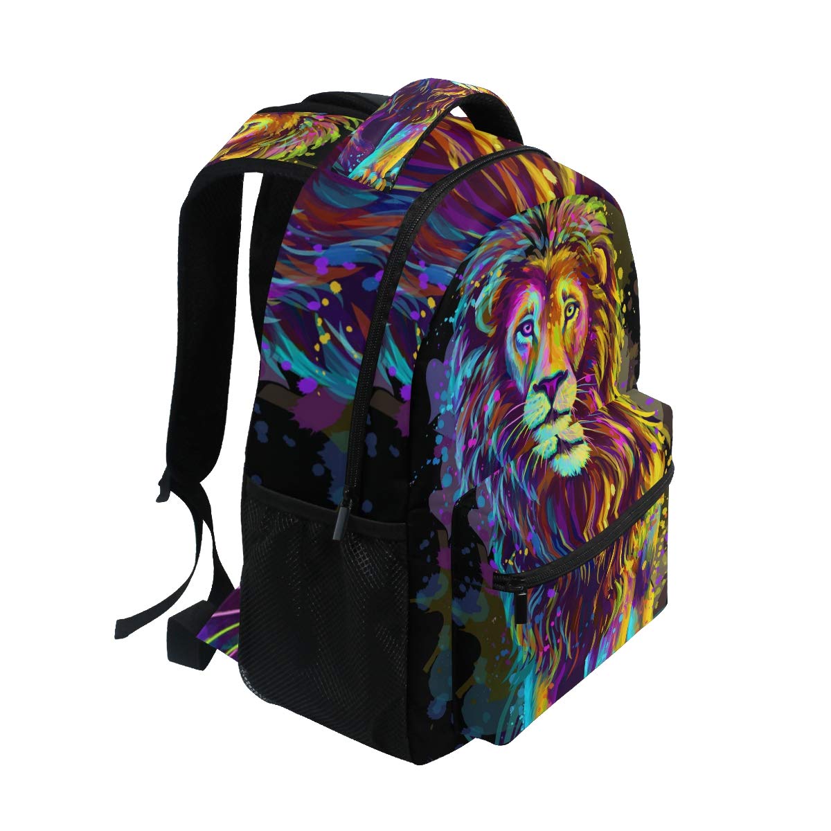 ALAZA Lion African Animal Art Large Backpack Personalized Laptop iPad Tablet Travel School Bag with Multiple Pockets