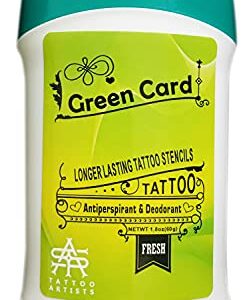 Tattoo Transfer Stick, Tattoo Skin Solution Soap Cream Gel for Transfer Stickers Paper Machine Stencils, Temporary Tattoo Supplies Accessories, Clean Dry Protection Antiperspirant Deodorant; ZYG