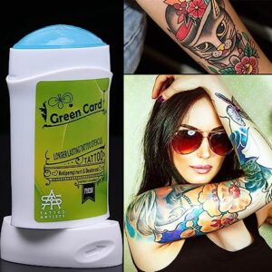 Tattoo Transfer Stick, Tattoo Skin Solution Soap Cream Gel for Transfer Stickers Paper Machine Stencils, Temporary Tattoo Supplies Accessories, Clean Dry Protection Antiperspirant Deodorant; ZYG