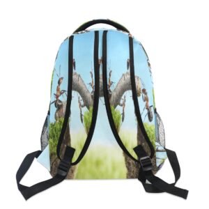 Blueangle Ant Team Backpack for Boy Girl Teens, Water Resistant School Backpack Lightweight Bookbag Casual Backpack