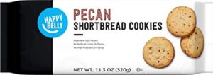 amazon brand - happy belly pecan shortbread, 11.3 ounce (pack of 1)