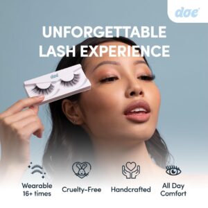 Fairy Dust - Reusable 15 Wears, Natural Looking Vegan False Lashes, Handmade from Korean Silk. Lightweight Cruelty Free Eyelash for Everyday Look - 1 Pair