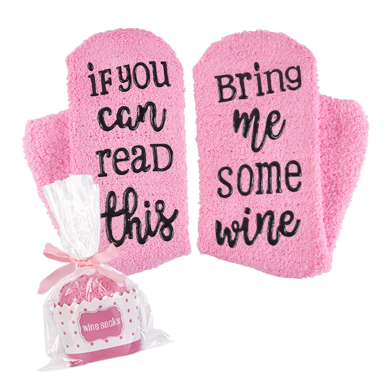 I Love to Wrap Both My Hands Around It and Swallow Stemless Wine Glass Set with Wine Socks and Bottle Opener for Women Friend Wife Girlfriend Her, Gag Gift for Bachelorette Party Birthday, 15 Oz