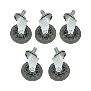 2.5" office chair wheels for office rolling stool chair replacement,protect all floor heavy duty