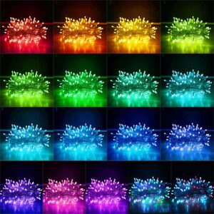 GONK Color Changing Led Christmas Lights,200 LED 66ft Plug in Powered Multicolor Christmas Tree Lights with Remote Control for Bedroom Party Indoor Outdoor Decorations-16 Colors