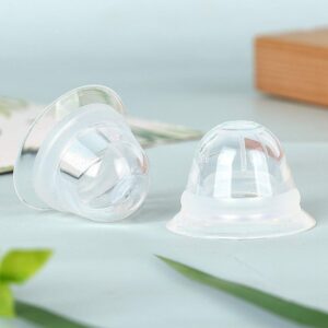 2 Pcs Nipple Corrector Nipple Pullers Everters for Flat and Inverted Nipples with Travel Case for Breast Feeding Nursing Mothers