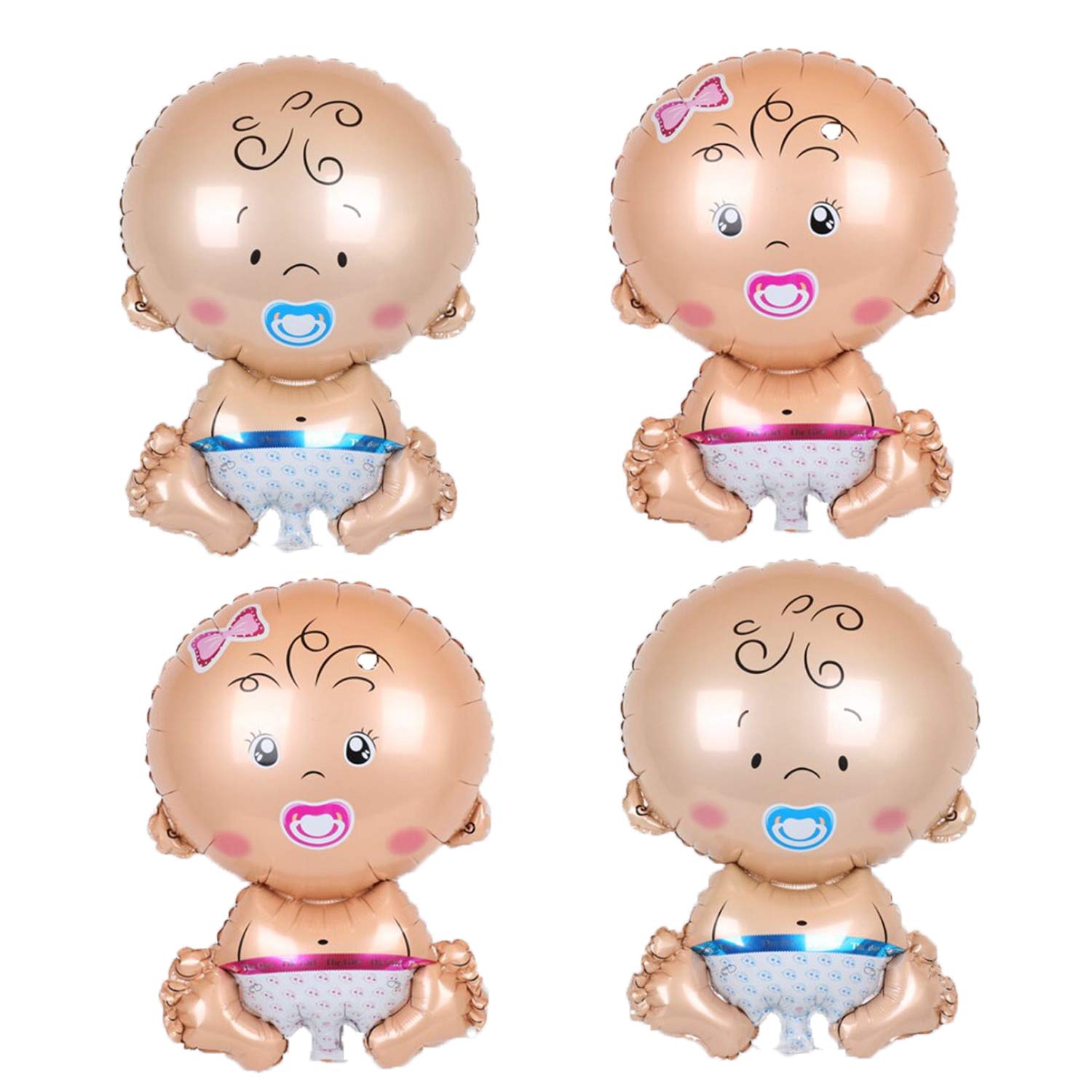 4PCS Gender Reveal Baby Foil Balloon Suitable for Baby Shower Party Supplies Decoration Wedding Kids Birthday Party Balloon Decoration Supplies