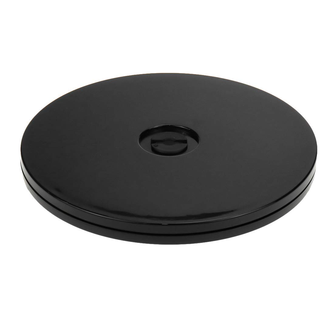 Quluxe 6 Inch lazy Susan, Black Turntable Base, Acrylic Revolving Display Storage Tray for Spice Rack Table Cake Kitchen Pantry Decorating