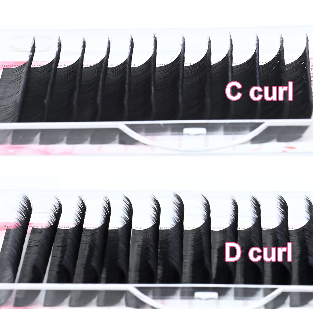 NAGARAKU Easy Fan Mega Volume Eyelash Extensions 0.03 D curl 10-12-14mm Mix Self Blooming Rapid Automatic Flower 3 Layers Soft Pre-glued Lashes