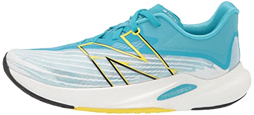 New Balance Women's FuelCell Rebel V2 Speed Running Shoe, White/Virtual Sky/Virtual Sky, 8