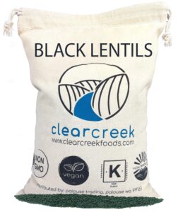 lentils | black beluga | 4 lb bag | non-gmo | kosher | vegan | non-irradiated