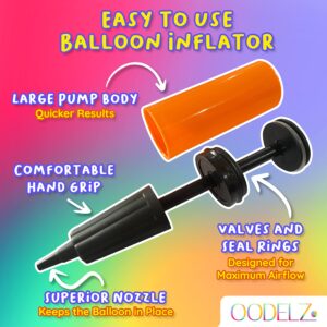 Balloon Pump Hand Pump-Balloon Inflator & Balloon Kit-2 Hand Air Pump for Balloons & Ballon Garland Kit- tie Tool, Balloon String & Tape for Birthday Party Decorations, Portable Air Pump Inflatables