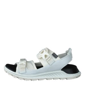 ecco women's exowrap 2 strap buckle sport sandal, white/white, 5-5.5