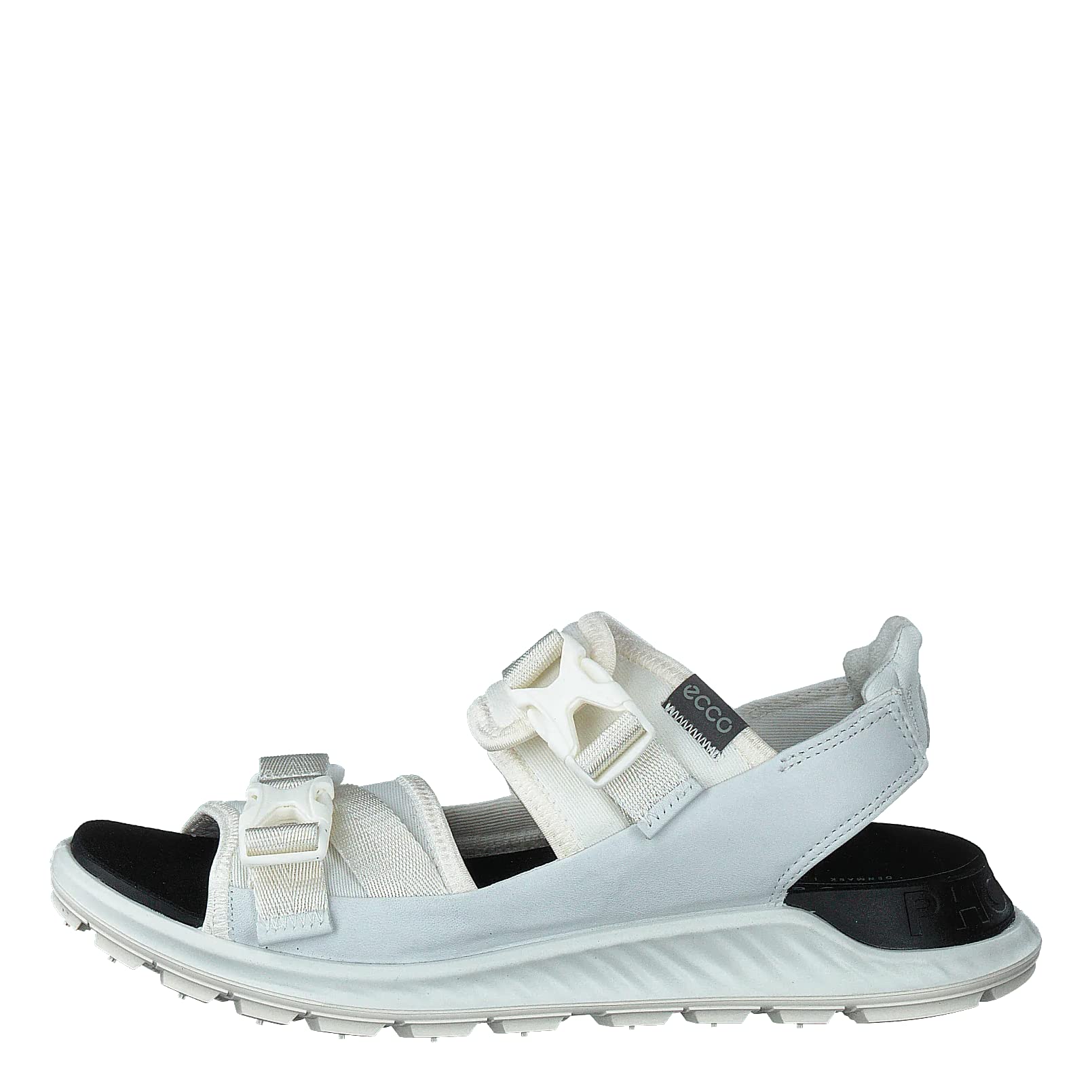 ECCO Women's EXOWRAP 2 Strap Buckle Sport Sandal, White/White, 5-5.5