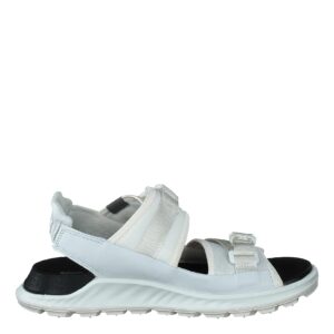 ECCO Women's EXOWRAP 2 Strap Buckle Sport Sandal, White/White, 5-5.5