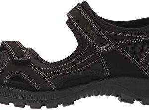 ECCO Women's Onroads 3-Strap Sport Sandal, Black, 7-7. 5