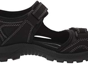 ECCO Women's Onroads 3-Strap Sport Sandal, Black, 7-7. 5