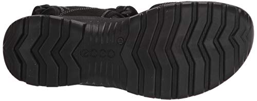 ECCO Women's Onroads 3-Strap Sport Sandal, Black, 7-7. 5