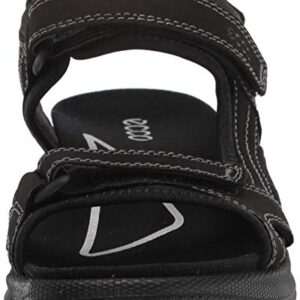 ECCO Women's Onroads 3-Strap Sport Sandal, Black, 7-7. 5