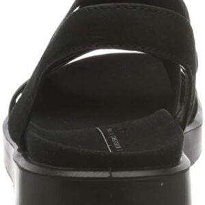 ECCO Women's Flowt Elastic Sandal, Black, 7-7. 5