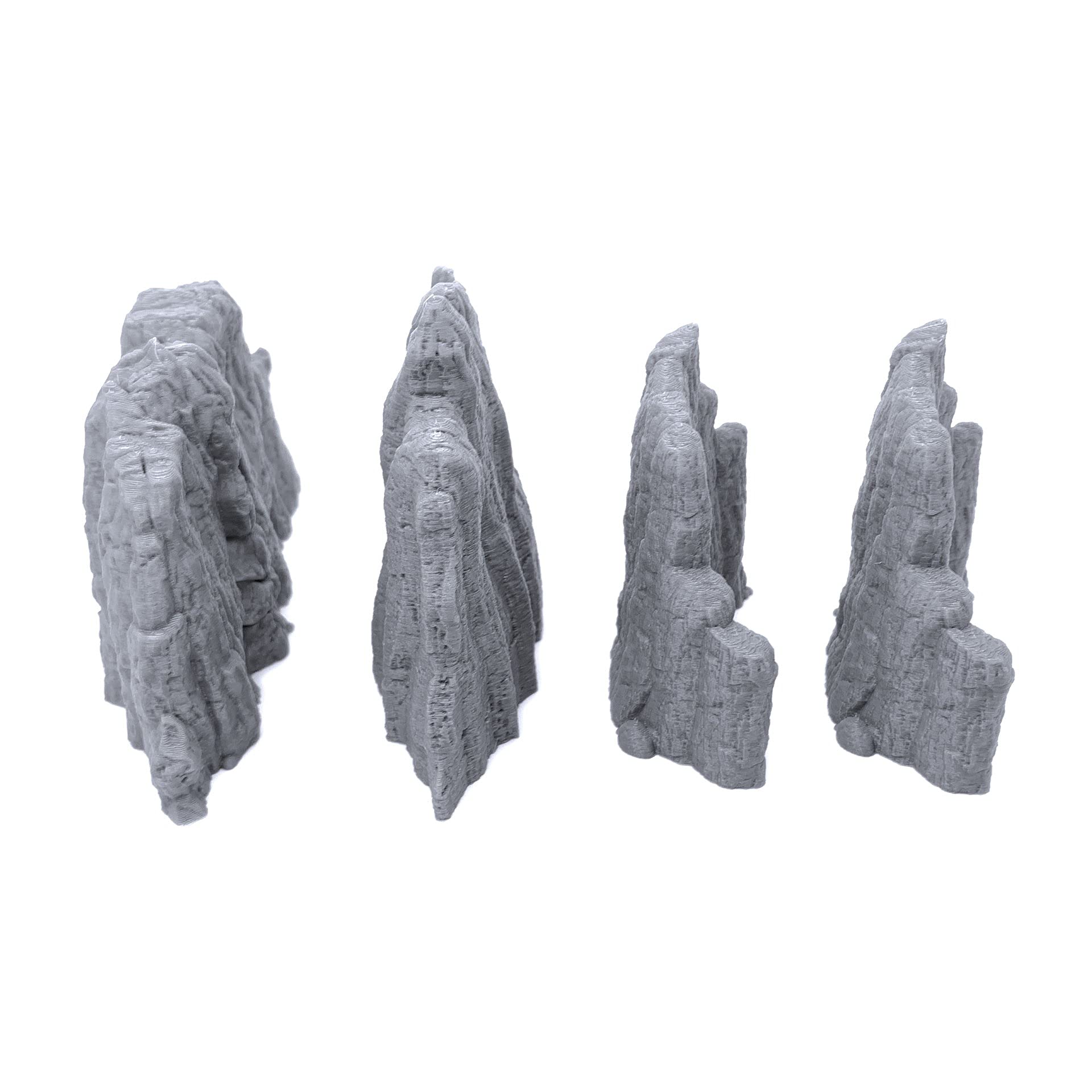 EnderToys Volcanic Rock Wall Set A, 3D Printed Tabletop RPG Scenery and Wargame Terrain for 28mm Miniatures