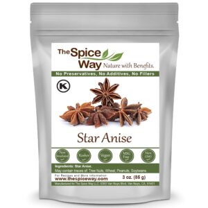 The Spice Way Star Anise - whole (3 oz) great for baking and tea