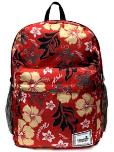 hawaii spirit classic backpack (honu family 2 - red)